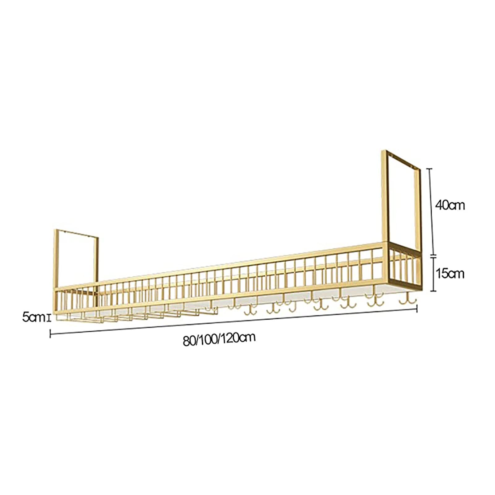 Ceiling Glass Rack Hanging Storage Rack,Iron Ceiling Shelf,Goblet Stemare Holder,Suitable for Restaurants/Bars/Home Ceiling Decorative Floer Stand