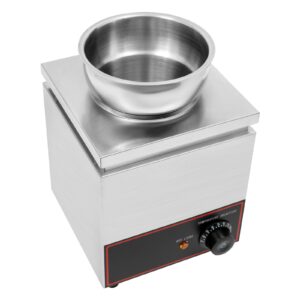 4.23Qt Large Capacity Commercial Food Warmer 150W Electric Soup Warmer Portable Steam Table Food Warmer 86-230°F Adjustable Temperature Stainless Steel Bain Marie Buffet Food Warmer