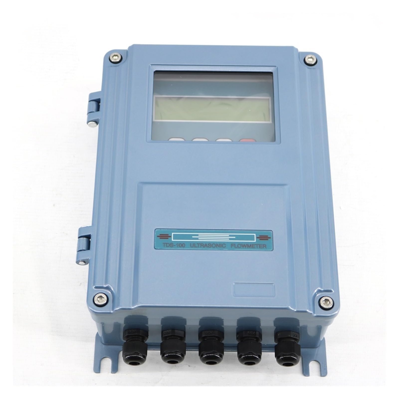 Flow Control Meter TDS-100F Water Flowmeter with M2 (DN50~DN700mm, 0-160℃) Transducer Sensor, Handheld Digital Liquid Ultrasonic Flow Meter Used in Petroleum,Food, Etc.