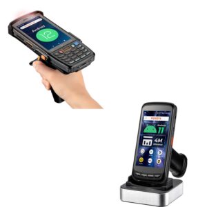 munbyn android barcode scanner 082pro, android 12 barcode scanner, equipped with honeywell hs7 barcode scanner, and android barcode scanner with full screen dock charger