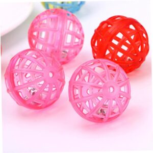 Toddmomy 20pcs Cat Bell Ball Toy Cat Treat Ball Dog Teaser Toy Cat Teasing Ball Toy Ball Cat Ball Toy Kittens Ball Pet Interactive Ball Interactive Dog Ball Pet Treat Ball Toys Pet Ball Toy