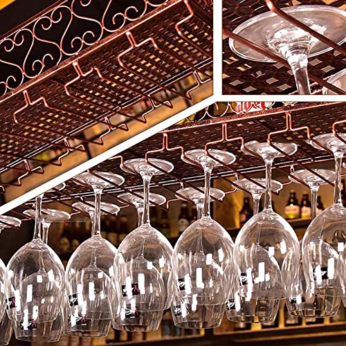 Ceiling Glass Rack Ceiling Hanging Display Rack,Adjustable Height,Metal Bottle Holder,Stemare Holder,Big Capacity Storage Shelf Organization,for Bars Restaurants Kitchens