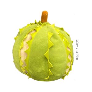 CQJJTKX Creative Detachable Durian Plush Toy, Fruit Durian Plush Toy, Durian Plush Pillow, Cute Peeling Durian Plush Doll, Soft Vivid Fruits Doll Plush,Fruit Plush Toy Gifts for Christmas,Birthday A