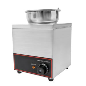 4.23Qt Large Capacity Commercial Food Warmer 150W Electric Soup Warmer Portable Steam Table Food Warmer 86-230°F Adjustable Temperature Stainless Steel Bain Marie Buffet Food Warmer