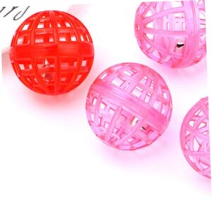 Toddmomy 20pcs Cat Bell Ball Toy Cat Treat Ball Dog Teaser Toy Cat Teasing Ball Toy Ball Cat Ball Toy Kittens Ball Pet Interactive Ball Interactive Dog Ball Pet Treat Ball Toys Pet Ball Toy