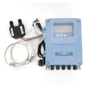 Flow Control Meter TDS-100F Water Flowmeter with M2 (DN50~DN700mm, 0-160℃) Transducer Sensor, Handheld Digital Liquid Ultrasonic Flow Meter Used in Petroleum,Food, Etc.