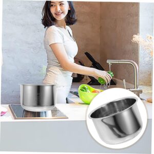 UTHCLO Rice Cooker Liner Instants Pot Inner Oven Electric Cooker Liner Pot Tiger Rice Cooker Pot Cooking Pot Inner Rice Maker Accessories Rice Cooker Small Stove Stainless Steel Silver