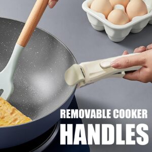 Removable Pot Handle - Nonstick Cookware Set Detachable Handle | Cooker Anti-scalding Handle | Detachable Handle Pots and Pans | Pot Handle Suitable for Home, Cooking Pot Accessories