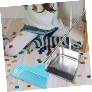 Didiseaon 1 Set Stainless Steel Dustpan Garden Broom Cleaning Supplies Broom Dustpan Whisk Broom Kitchen Dustpan Cleaning Dustpan Rubbish Dustpan Scoop Shovel Heavy Duty Broom Plastic