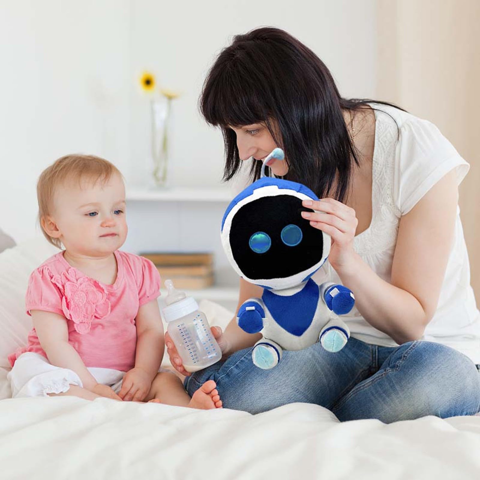 YruYptpaln 2024 New Astro Bot Plush,11.8'' Astro Bot Plush Toy,Cartoon Plush Doll Anime Plush Throw Pillow,Great for Boys Girls