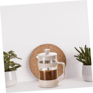 GRADENEVE Coffee Pot Office Coffee Maker Coffee Lover Espresso Press Tea Filter Beverage Pitcher Manual Coffee Maker Water Jug Coffee Machine Maker Drip Coffee Maker White Plastic