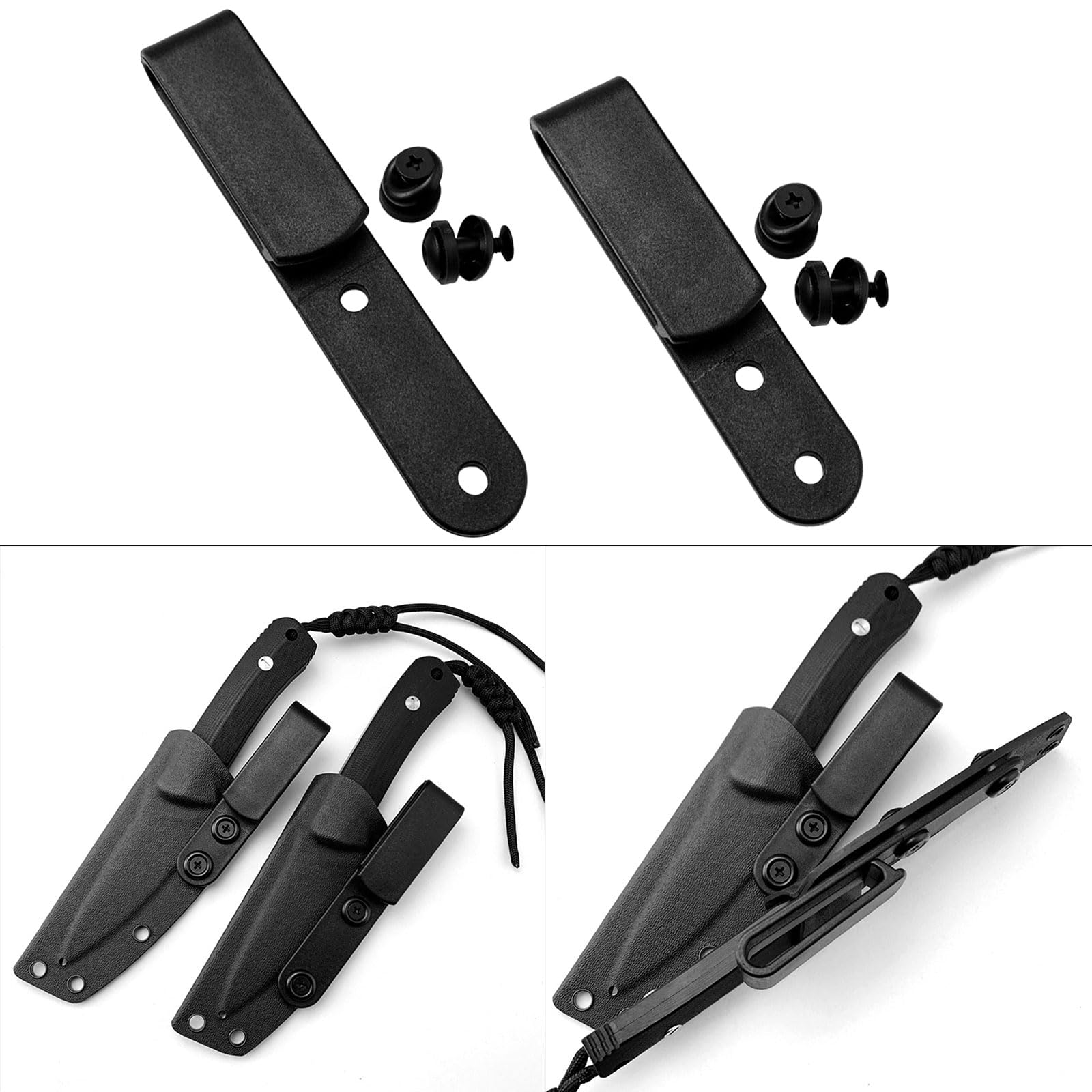 Belt Clip For Kydex Sheath Holsters K Sheath Waist Clip Accessories Sheath Back Clip Belt Clip With Screws For Tool