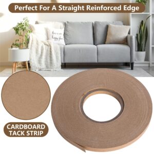 moonoom 33 Yards x 1/2 Inch Upholstery Tack Strip, Longer Upholstery Cardboard Tacking Strip, Hard Upholstery Sofa Making Strips for Furniture Sofa Chair and Couch Edges Repair