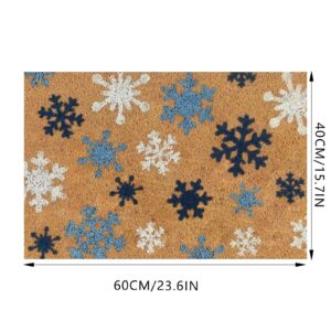 Padded Area Rug Christmas Snowflake Door Ma, Doormat Bathroom Living Room Floor Mat Christmas Door Mats Outside