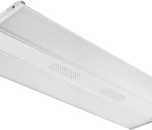 E2 LIGHTING Linear High Bay LED Shop Lights, 2x4 with Motion Sensor & Emergency Battery Backup, 2 Pack 220W LED High Bay Lights for Warehouse & Shop, 5000K High Bay Lights