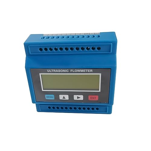 XAXAX Water Flow Meter, TUF-2000M Ultrasonic Water Flow Meter, TS-2/TM-1/TL-1 Transducer Digital Liquid Flowmeter Used for Metal Or PVC Plastic Pipe,Gallon, QTS, PTS, L, m³(Host Plus TL-1-HT)