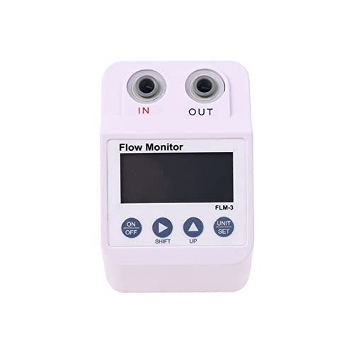 XAXAX Water Flow Meter, Water Purifier Water Flow Meter with Electronic Digital Display Water Flowmeter,Gallon, QTS, PTS, L, m³