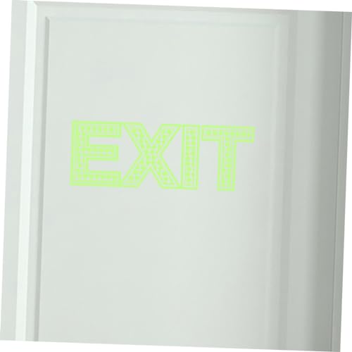 WHAMVOX 2 Sheets Export Sticker Outlet Stickers Exit Stickers Signs Ire Exit Signage Shopping Mall Exit Decal Exit Decals Mall Supplies Adhesive Exit Sticker Glowing Sticker The Pet