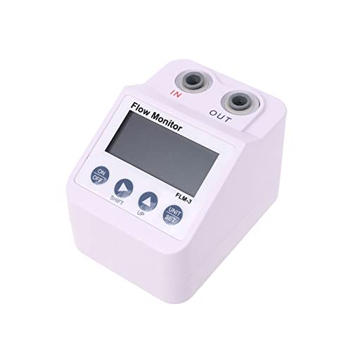 XAXAX Water Flow Meter, Water Purifier Water Flow Meter with Electronic Digital Display Water Flowmeter,Gallon, QTS, PTS, L, m³