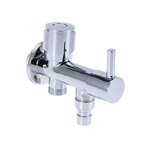 BESPORTBLE 3 Bathroom Toilet Bidet Shower Faucet Water Faucet Shower Diverter Valve Angle Valve Tee Connector Double T-adapter