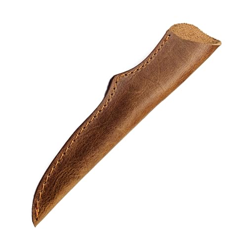 Cowhides Leather Sheath Outdoor Tool For Kitchen Fruit Straight Case Protective Holder