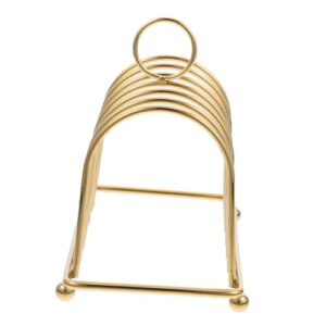 partykindom stainless steel shelf toast holder bread rack kitchen toast rack toast racks bread holder toast rack bread slices stand toast rack replacement reusable toast stand golden