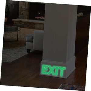 ULTECHNOVO Luminous Exit Sign Noctilucence Exit Sign Exit Sign Sticker Exit Wall Sticker Exit Decal Safety Exit Sign Wall Sticker Exit Luminous Sticker Emergency Door Exit Sign Emblems Green