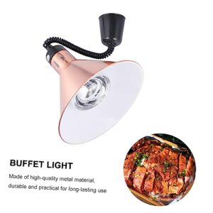 GARVALON 1pc Food Warmer Lamp Chandelier Lights Commercial Heat Lamp Portable Heaters Catering Food Reptile Heat Lamp Reptile Heater Food Warmers Telescopic Heat Lamp Heat Lamp Bulbs Metal