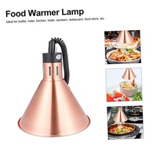 MUCKLILY 1pc Food Warmer Lamp Catering Food Commercial Food Heat Lamp Commercial Food Warmers Turtle Tank Heater Portable Heaters Heat Food Lamp Buffet Heating Lamp Food Warmer Light Metal