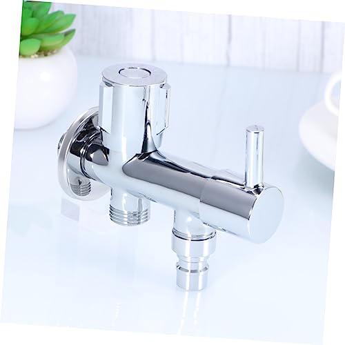 BESPORTBLE 3 Bathroom Toilet Bidet Shower Faucet Water Faucet Shower Diverter Valve Angle Valve Tee Connector Double T-adapter