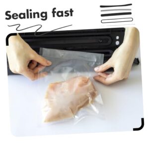 PAMINGONO 1 Set Sealer Sealing Strips Heat Sealer Parts Sealer Heat Strips Iron Vacuum Sealer Replacement Strip Black Sponge