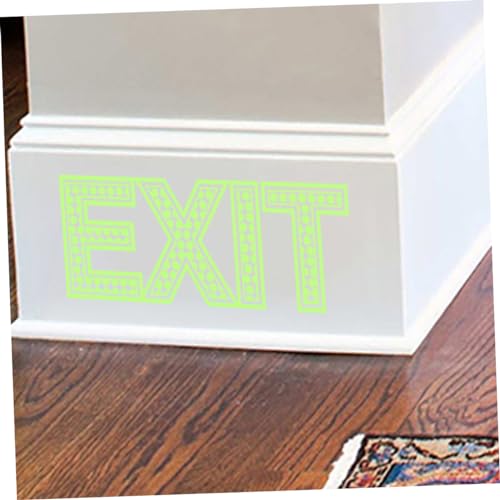 BUTIFULSIC 2 Sheets Export Sticker Signs Stickers Mall Supplies Warning Sticker Sign Sticker Direction Sticker Exit Sticker for Mall Emergency Exit Sign Protection Sticker Exit Decals The Pet