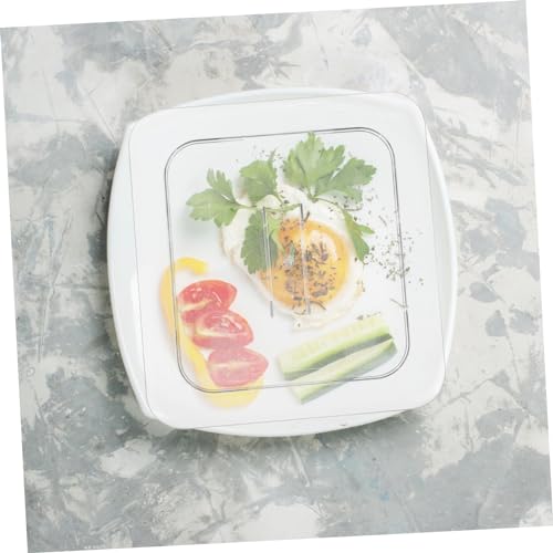 CONGARTENO 6pcs Dinner Plate Cover Clear Food Pan Polycarbonate Hotel Pan Cover Food Container Food Pan Cover Clear Steam Pan Food Pan Lid Steam Table Pan Covers Pantry Plastic Transparent