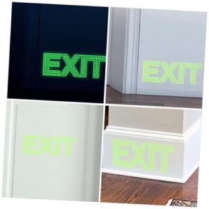 BUTIFULSIC 2 Sheets Export Sticker Signs Stickers Mall Supplies Warning Sticker Sign Sticker Direction Sticker Exit Sticker for Mall Emergency Exit Sign Protection Sticker Exit Decals The Pet