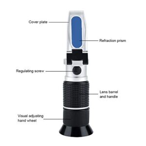 58 90% Accurate Brix Refractometer Honey Sugar Tester Meter Lightweight Portable High Measurement Tool