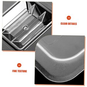 CONGARTENO 6pcs Dinner Plate Cover Clear Food Pan Polycarbonate Hotel Pan Cover Food Container Food Pan Cover Clear Steam Pan Food Pan Lid Steam Table Pan Covers Pantry Plastic Transparent