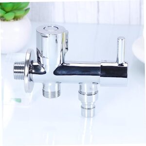 BESPORTBLE 3 Bathroom Toilet Bidet Shower Faucet Water Faucet Shower Diverter Valve Angle Valve Tee Connector Double T-adapter