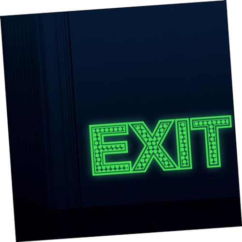 BUTIFULSIC 2 Sheets Export Sticker Signs Stickers Mall Supplies Warning Sticker Sign Sticker Direction Sticker Exit Sticker for Mall Emergency Exit Sign Protection Sticker Exit Decals The Pet