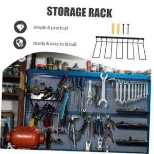 QUMIIRITY Electric Drill Storage Rack Power Drill Cordless Tools Storage Shelves Storage Racks Cordless Drills Garage Tool Rack Multifunctional Storage Rack Power Tool Rack Black Iron