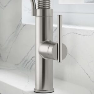 Kohler Provo Semi-Pro Kitchen Faucet with Spiral Spring Neck, Stainless Steel