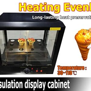 TXMACHINE® 4 cone maker machine kitchen pizza cone machine 3KW Pizza Making Machines for pizza restaurant with pizza oven,Display food warmers (110V/60HZ, cone maker+oven+Display Cabinet)