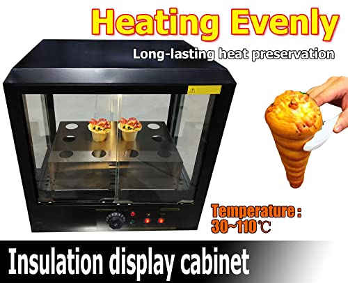 TXMACHINE® 4 cone maker machine kitchen pizza cone machine 3KW Pizza Making Machines for pizza restaurant with pizza oven,Display food warmers (110V/60HZ, cone maker+oven+Display Cabinet)