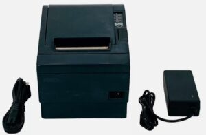 epson tm-t88iiip pos compact thermal receipt printer serial, bundle with ac adapter