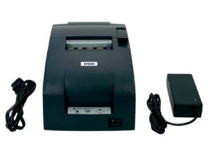 epson tm-u220pd dot matrix pos receipt ticket printer parallel, bundle with ac adapter