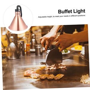 OKUMEYR 1pc Food Warmer Lamp Turtle Tank Heater Chandelier Lights French Fry Heat Lamp Heat Lamp Bulbs Hotel Food Light Kitchen Heat Lamps Portable Heaters Restaurant Heat Lamp Metal