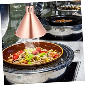 BUGUUYO 1pc Food Warmer Lamp Dome Reptile Light Reptile Lamp Hanging Light Fixtures Hot Lamp for Food Warmer for Parties Buffets Catering Food Catering Lamps Food Metal