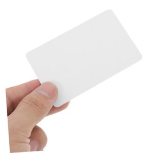 KALLORY 10pcs Reusable Cleaning Cards Terminal All Purpose Cleaner Card Reader Machine Cleaning Cards Credit Card Machine Cleaning Card Cleaning Card Reusable PVC White