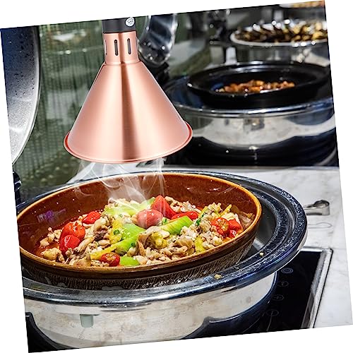 OKUMEYR 1pc Food Warmer Lamp Turtle Tank Heater Chandelier Lights French Fry Heat Lamp Heat Lamp Bulbs Hotel Food Light Kitchen Heat Lamps Portable Heaters Restaurant Heat Lamp Metal