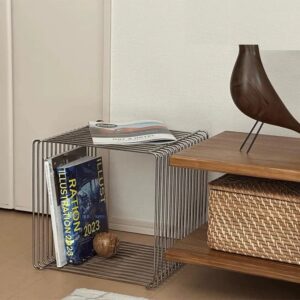 modern minimalist metal floating shelf | versatile wall bookshelf, nightstand & art display | no assembly needed for home or office