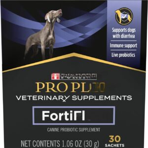 Pur na Pro Plan Veterinary Supplements for Flora Dog Probiotic Supplement, Ca ne Nutritional Supplement - 30 Ct. Box